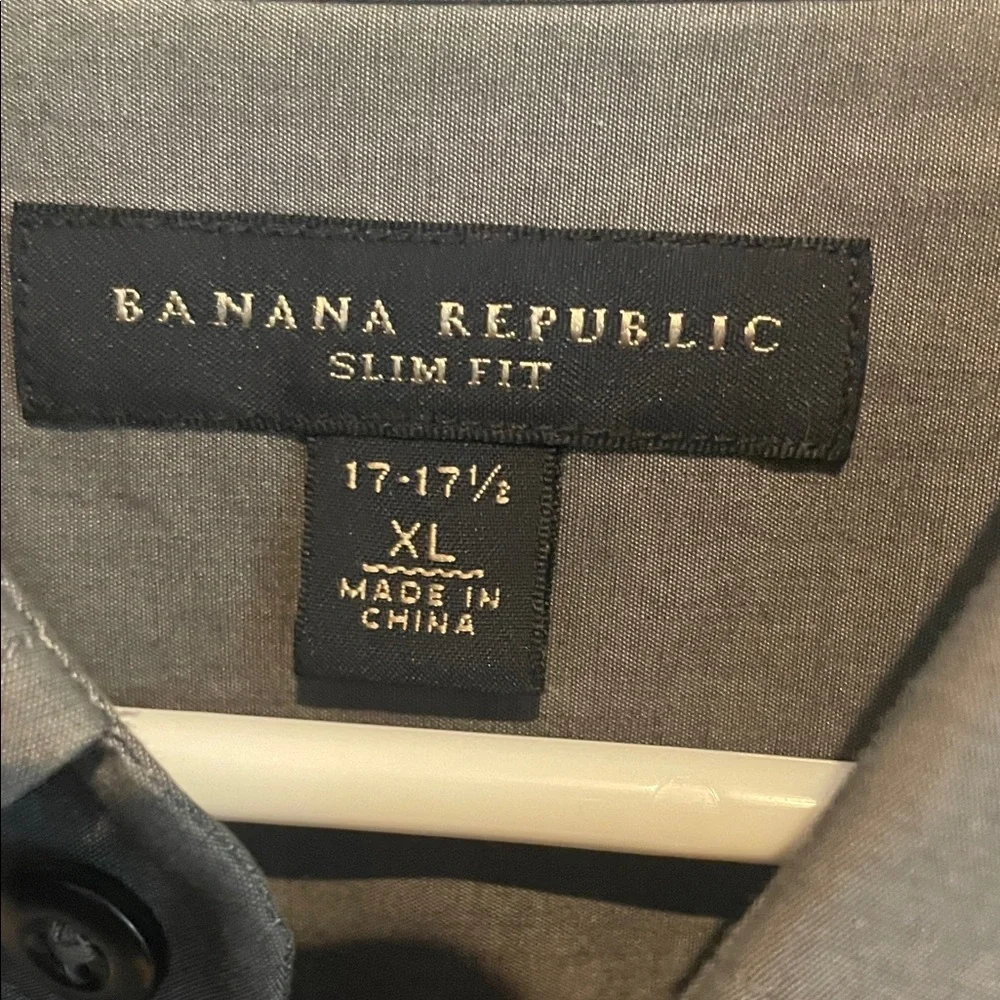 Banana Republic Gray Slim Fit Shirt